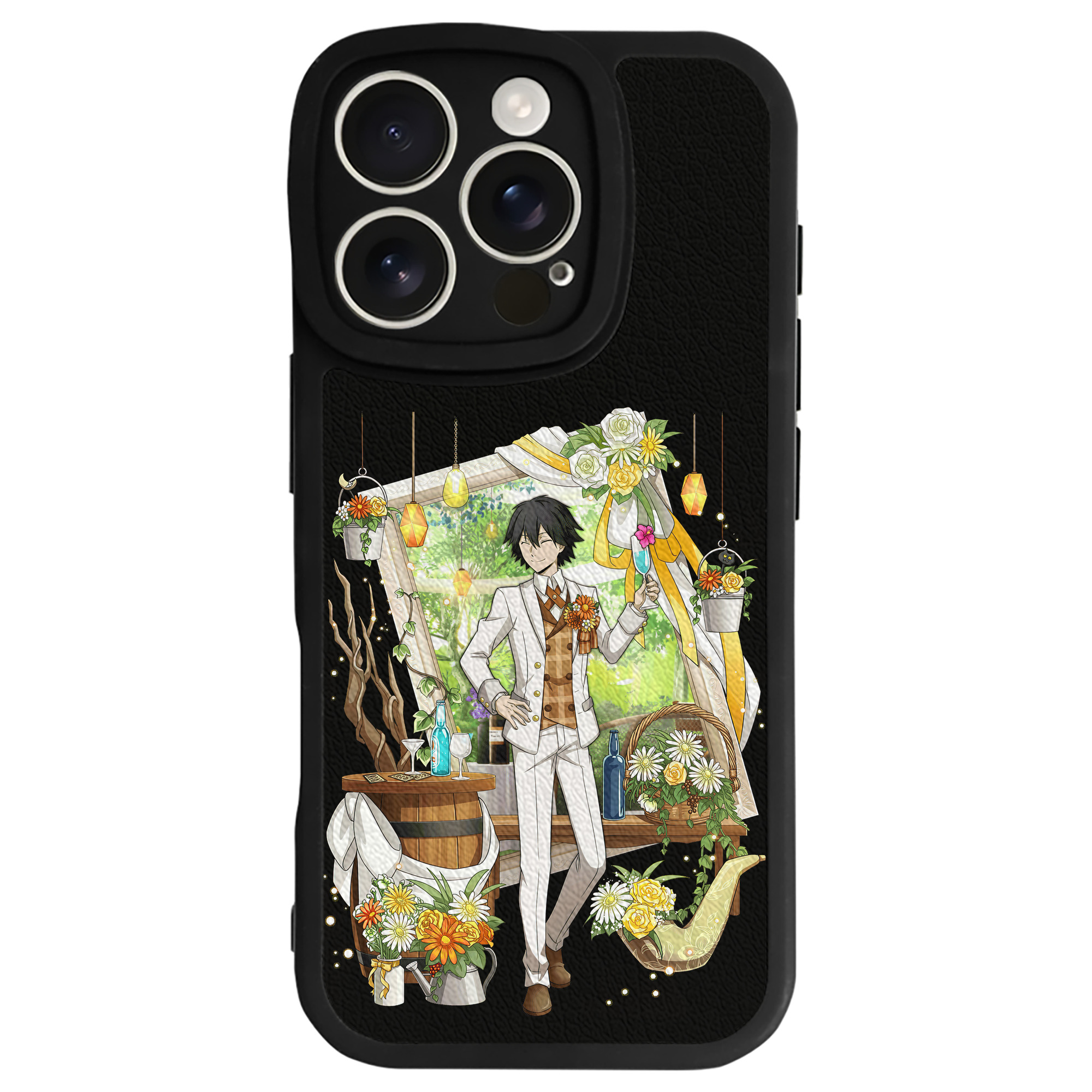（画像用） 文豪ストレイドッグス Bungo Stray Dogs 【iPhone 16シリーズ対応】シリコンスマホケース（レザー調） 材質：シリコン